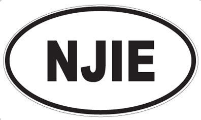 NJIE - Oval Sticker