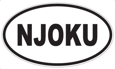NJOKU - Oval Sticker