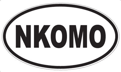 NKOMO - Oval Sticker