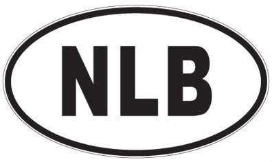 NLB - 3 Letter Initials Oval Sticker