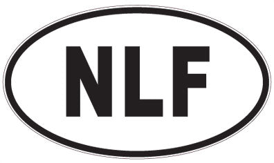NLF - 3 Letter Initials Oval Sticker