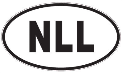NLL - 3 Letter Initials Oval Sticker
