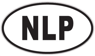 NLP - 3 Letter Initials Oval Sticker