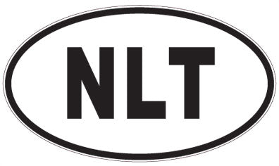 NLT - 3 Letter Initials Oval Sticker