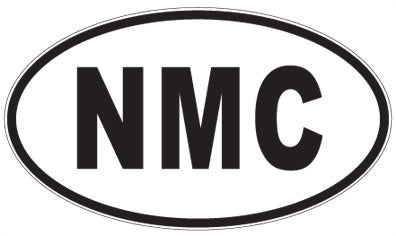 NMC - 3 Letter Initials Oval Sticker