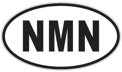 NMN - 3 Letter Initials Oval Sticker