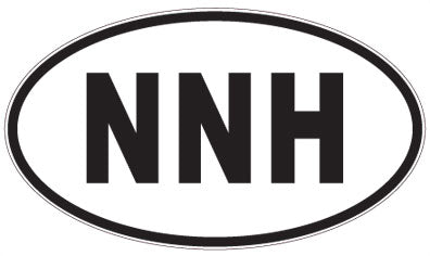 NNH - 3 Letter Initials Oval Sticker