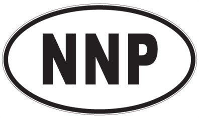 NNP - 3 Letter Initials Oval Sticker