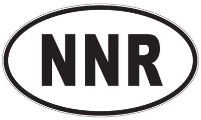 NNR - 3 Letter Initials Oval Sticker