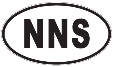 NNS - 3 Letter Initials Oval Sticker