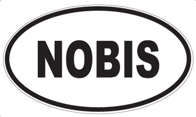 NOBIS - Oval Sticker