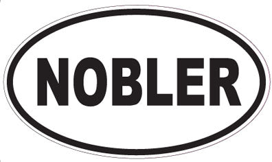 NOBLER - Oval Sticker