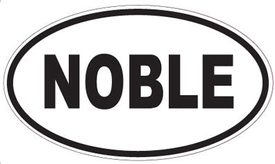 NOBLE - Oval Magnet