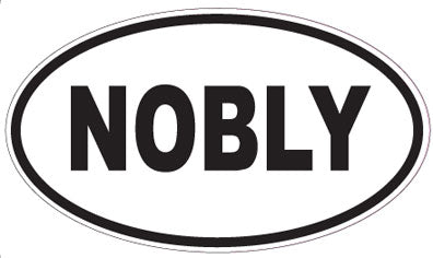 NOBLY - Oval Sticker