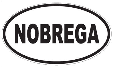 NOBREGA - Oval Sticker