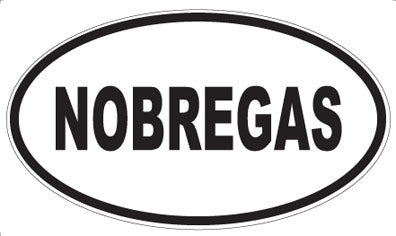 NOBREGAS - Oval Magnet