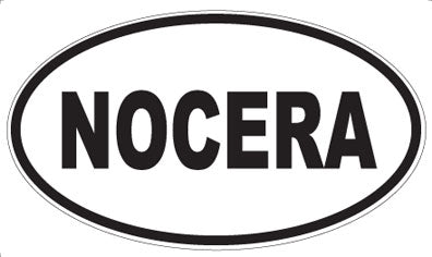 NOCERA - Oval Sticker