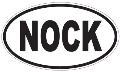 NOCK - Oval Sticker