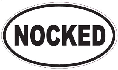 NOCKED - Oval Sticker