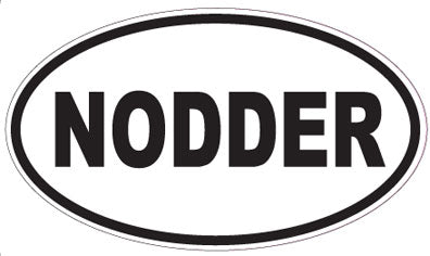 NODDER - Oval Sticker