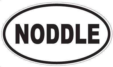 NODDLE - Oval Sticker