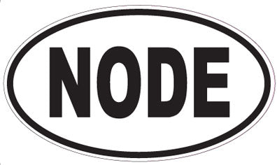 NODE - Oval Sticker