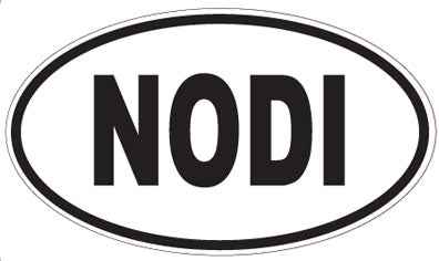 NODI - Oval Sticker