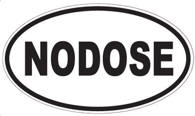 NODOSE - Oval Sticker