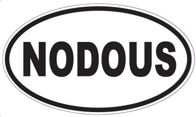 NODOUS - Oval Sticker