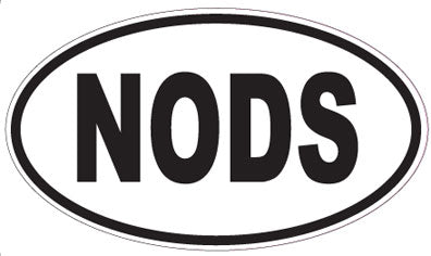 NODS - Oval Sticker