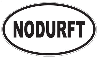 NODURFT - Oval Sticker
