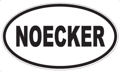 NOECKER - Oval Sticker