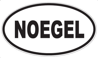 NOEGEL - Oval Sticker