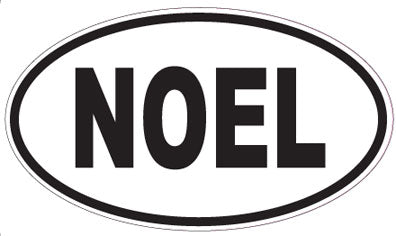 NOEL - Oval Sticker