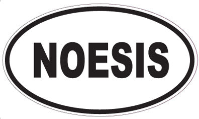 NOESIS - Oval Sticker