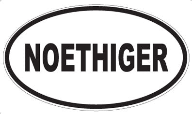 NOETHIGER - Oval Magnet