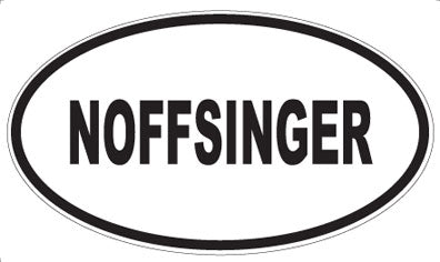 NOFFSINGER - Oval Magnet