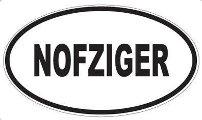 NOFZIGER - Oval Magnet