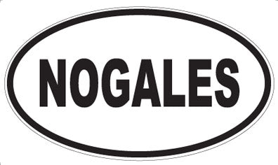 NOGALES - Oval Magnet