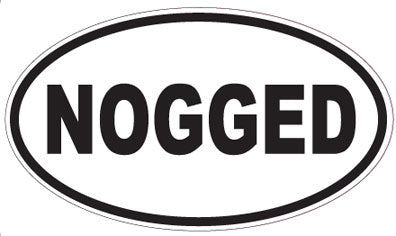 NOGGED - Oval Sticker