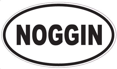 NOGGIN - Oval Sticker