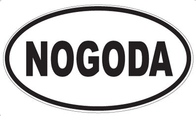 NOGODA - Oval Sticker