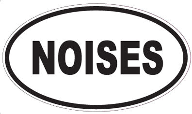 NOISES - Oval Sticker