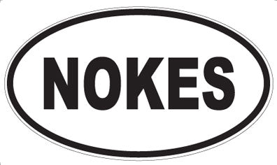 NOKES - Oval Sticker