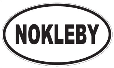 NOKLEBY - Oval Sticker