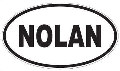 NOLAN - Oval Sticker