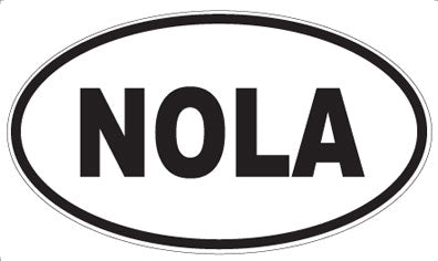 NOLA - Oval Magnet