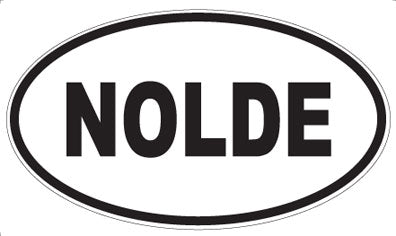 NOLDE - Oval Sticker