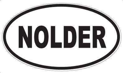 NOLDER - Oval Sticker