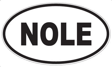 NOLE - Oval Sticker